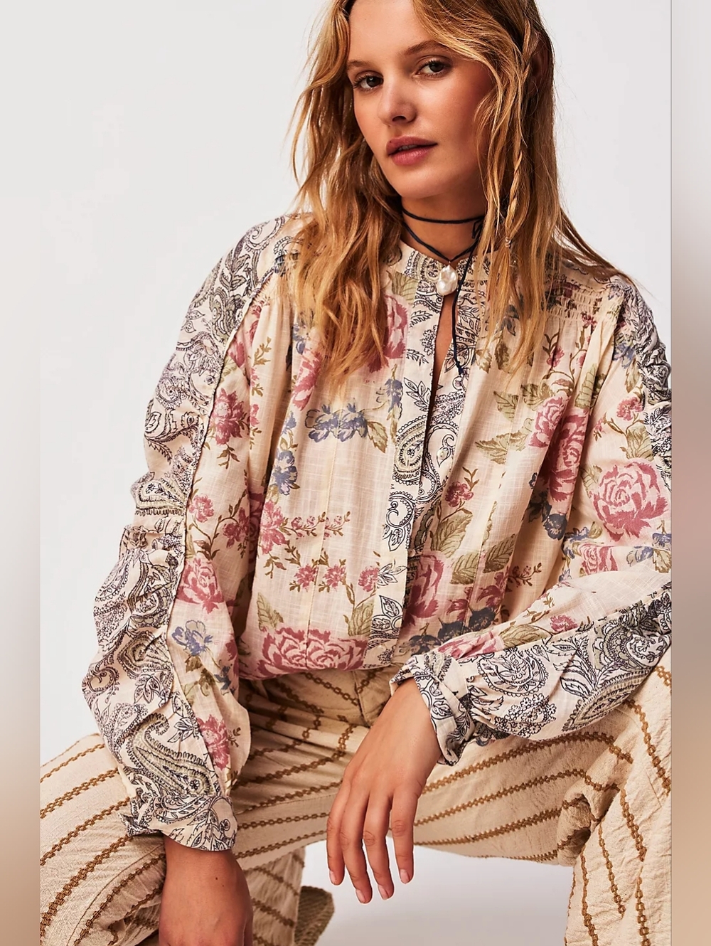 Free People 'Maraya' 100% Cotton Button Down Shirt